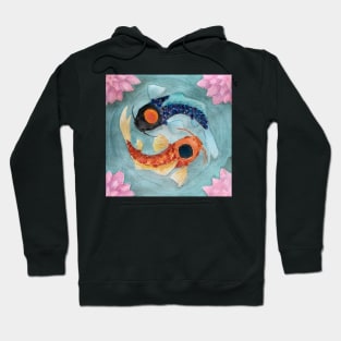 Koi fish yin yang Hoodie